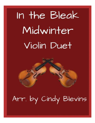 In the Bleak Midwinter, for Violin Duet