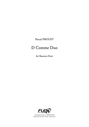 Book cover for D Comme Duo