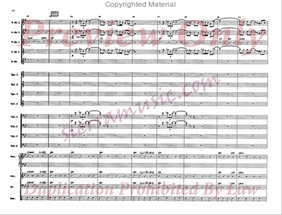 Keystone Shuffle Big Band scores gallery preview page 15