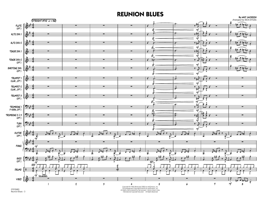 Reunion Blues - Conductor Score (Full Score) Jazz Ensemble scores gallery preview page 2