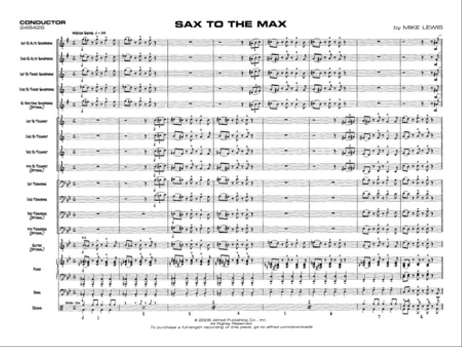 Sax to the Max Jazz Ensemble scores gallery preview page 4
