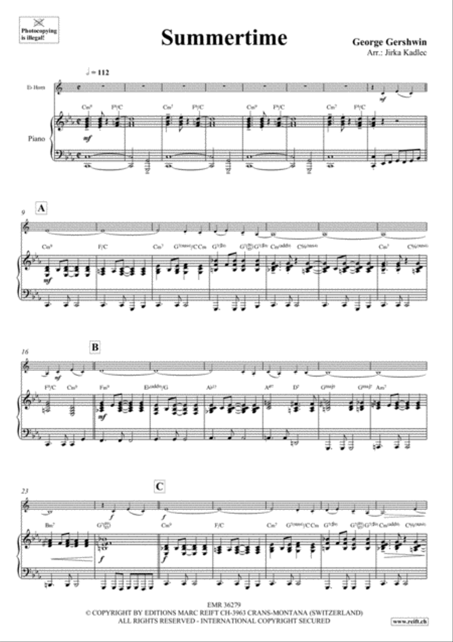 Summertime Horn scores gallery preview page 4
