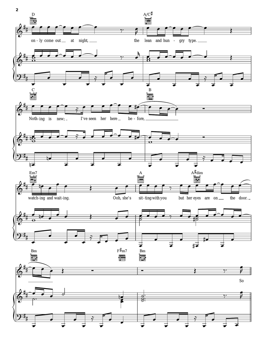 Maneater Maneater Acoustic Guitar scores gallery preview page 2