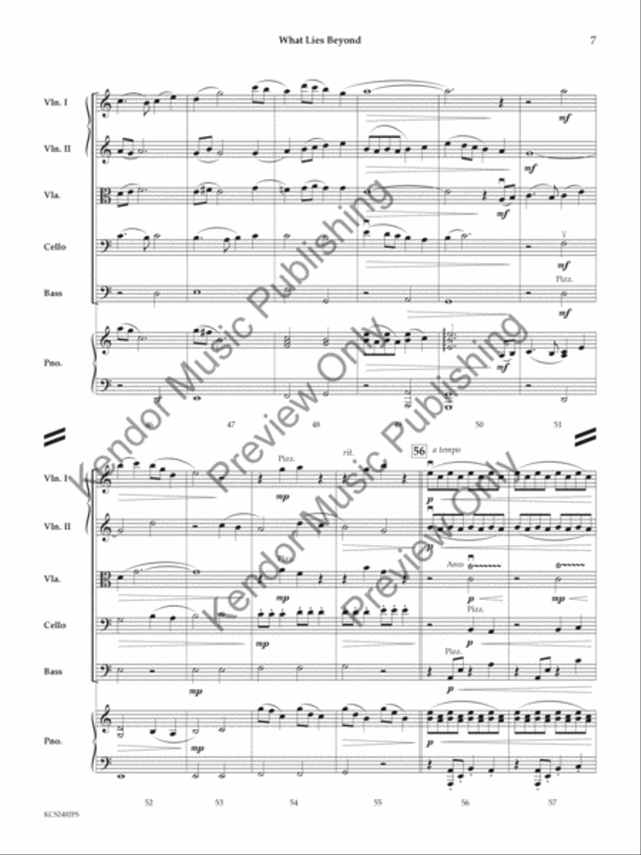 What Lies Beyond What Lies Beyond String Orchestra scores gallery preview page 8