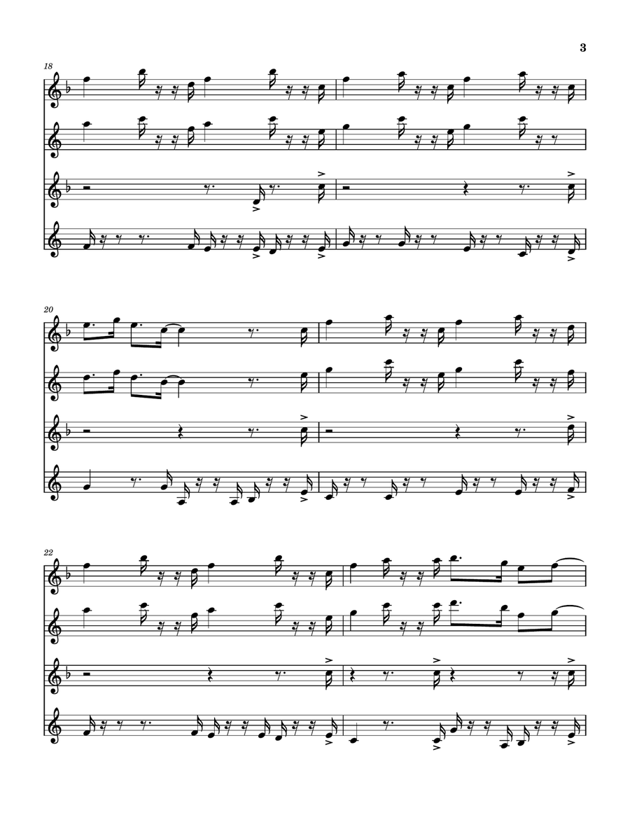 A Swingin' Safari Saxophone Quartet scores gallery preview page 4