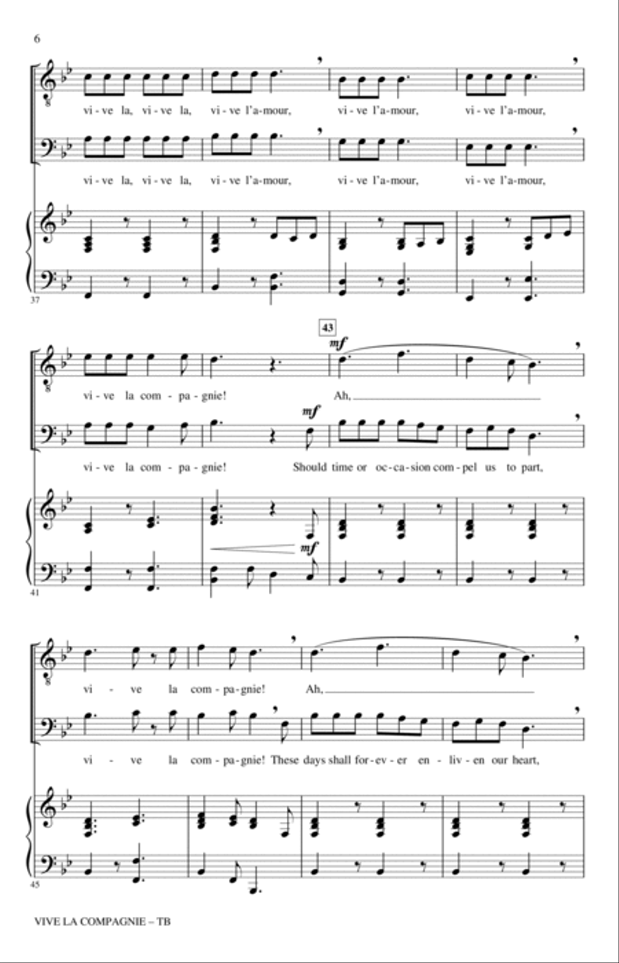 Vive La Compagnie (arr. Audrey Snyder) TB scores gallery preview page 4