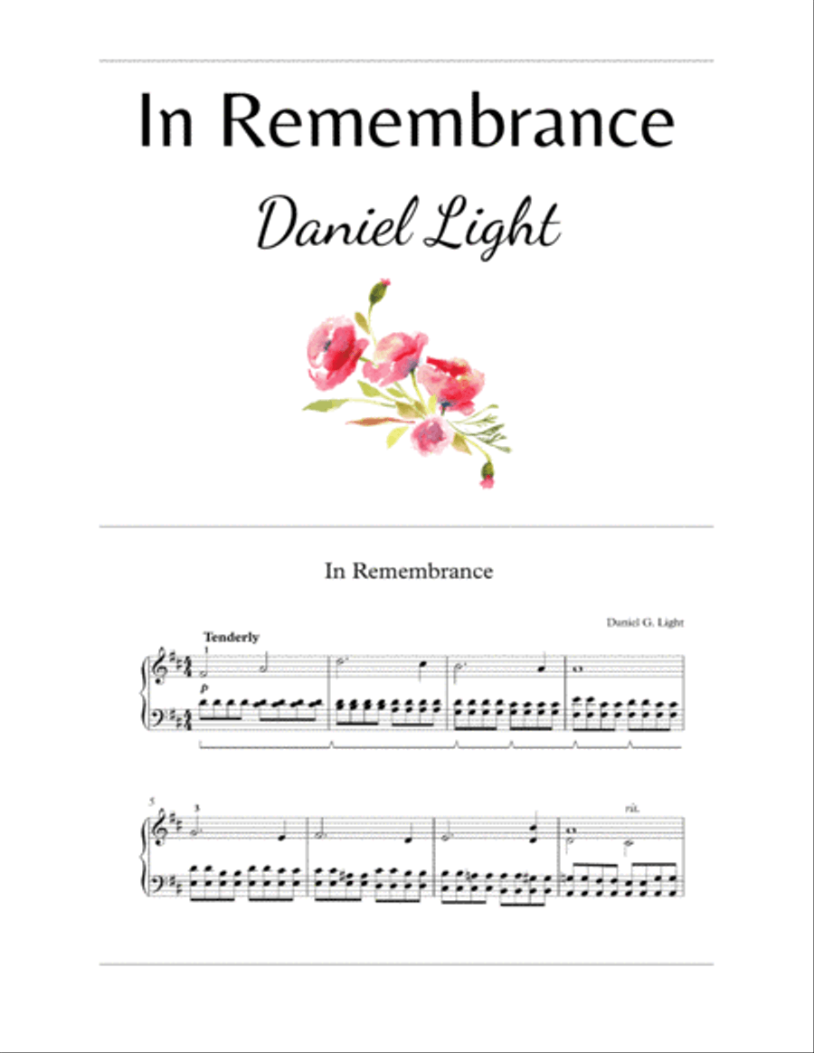 In Remembrance Piano Method scores gallery preview page 1