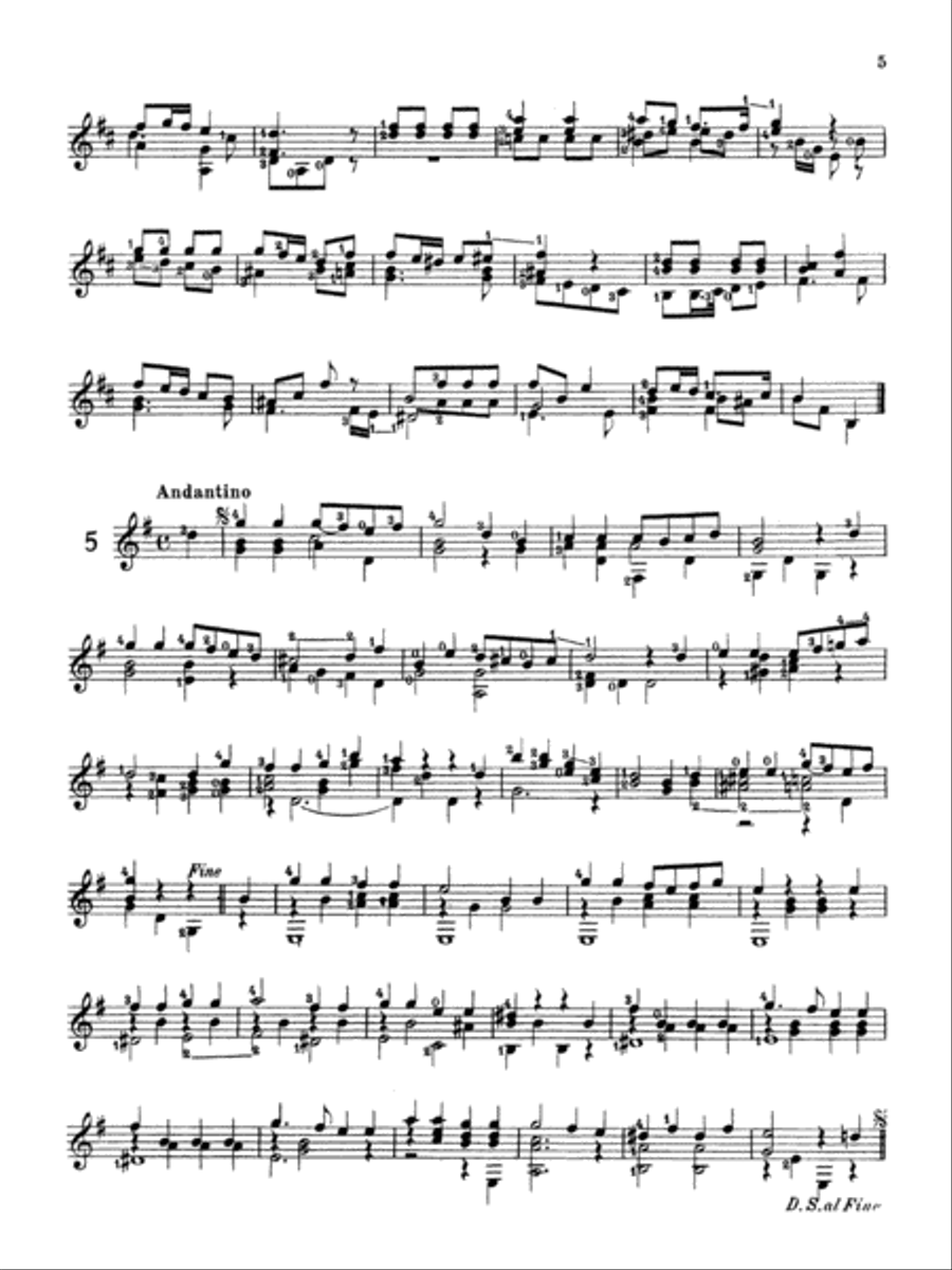 Sor: Complete Progressive Studies for the Beginner, Op. 31 Acoustic Guitar scores gallery preview page 5