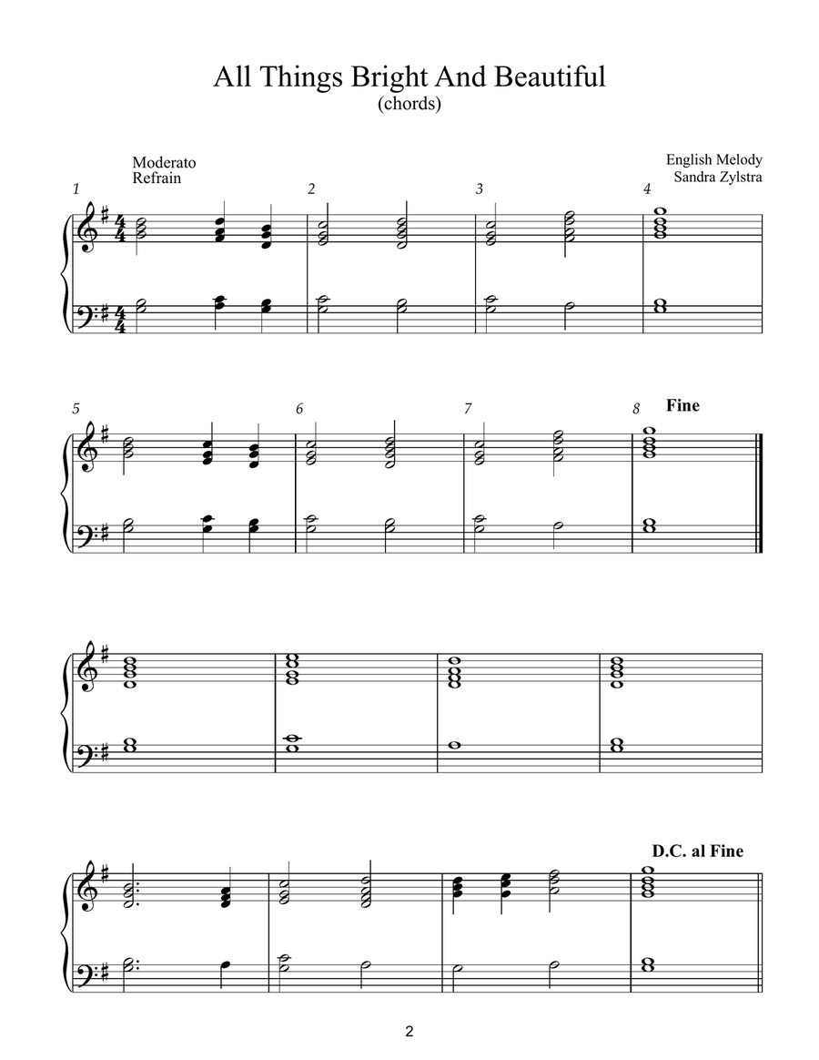 Easy Handbell Hymns (2 octave handbells) 2-Octaves scores gallery preview page 5