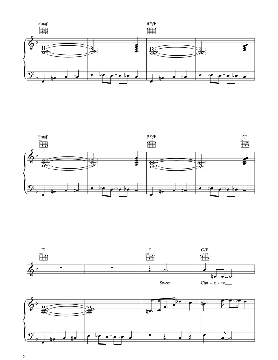 Sweet Charity Sweet Charity Guitar scores gallery preview page 2