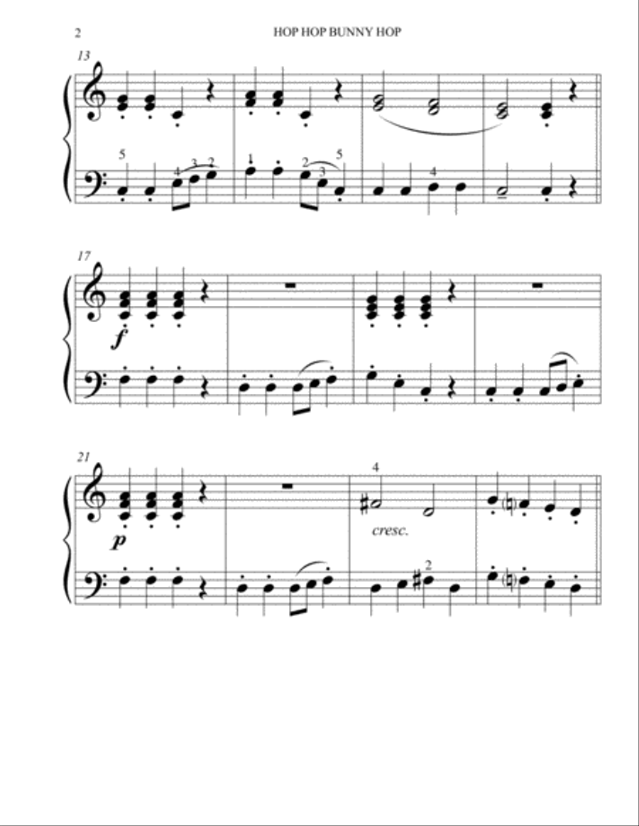 Hop Hop Bunny Hop Piano Method scores gallery preview page 4