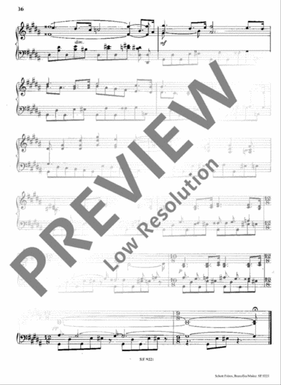 6 Préludes Piano Solo scores gallery preview page 17