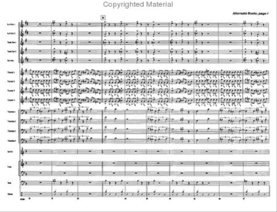 Alternate Route Jazz Ensemble scores gallery preview page 7