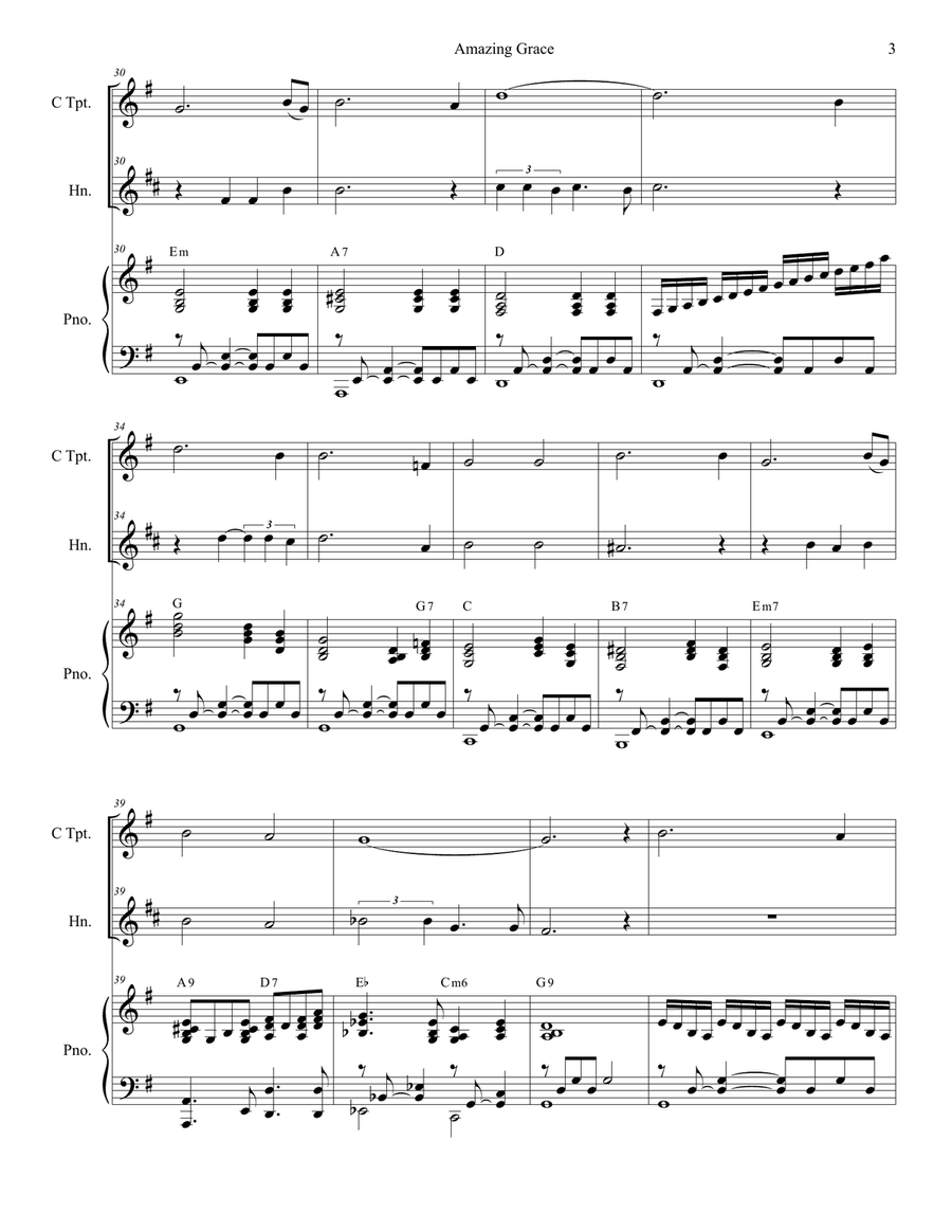 Amazing Grace (with 
