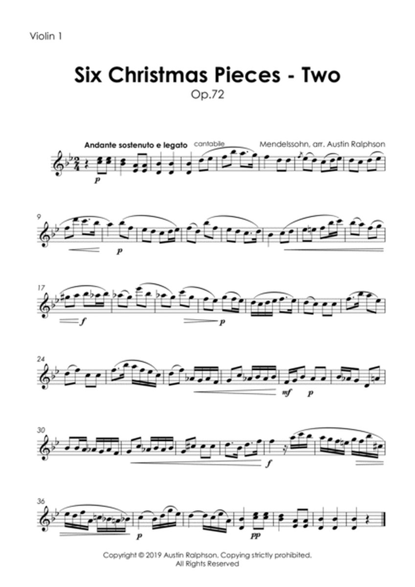 Six Christmas Pieces (Sechs Kinderstücke für das Pianoforte) Op.72: Number 2 of 6 - string quartet image number null