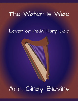 Book cover for The Water Is Wide, for Lever or Pedal Harp
