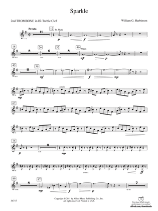 Sparkle: (wp) 2nd B-flat Trombone T.C.
