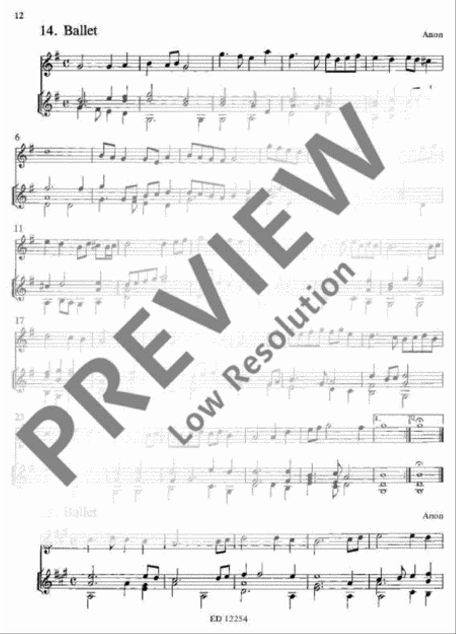 17 Dances Soprano Recorder scores gallery preview page 13