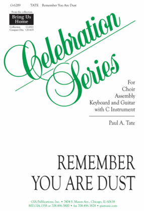 Book cover for Remember You Are Dust