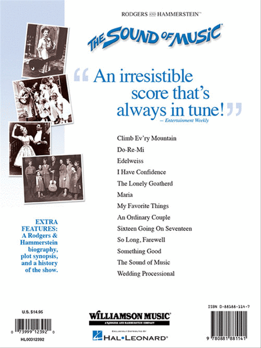 The Sound of Music Piano, Vocal, Guitar scores gallery preview page 6