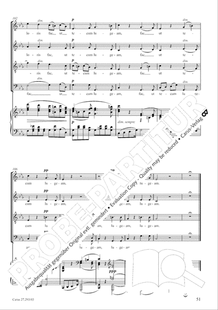 Stabat mater 4-Part scores gallery preview page 58