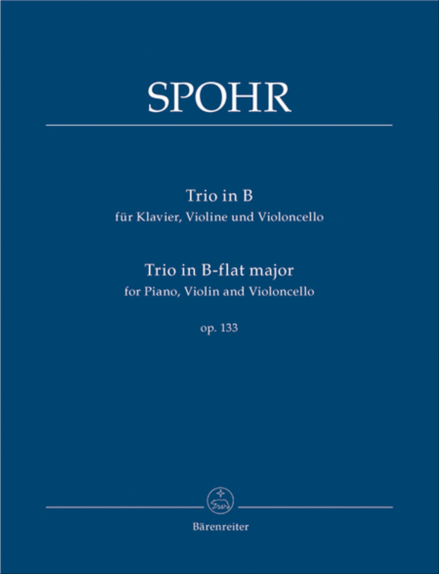 Trio for Piano, Violin and Violoncello B flat major op. 133 Piano Trio scores gallery preview page 1