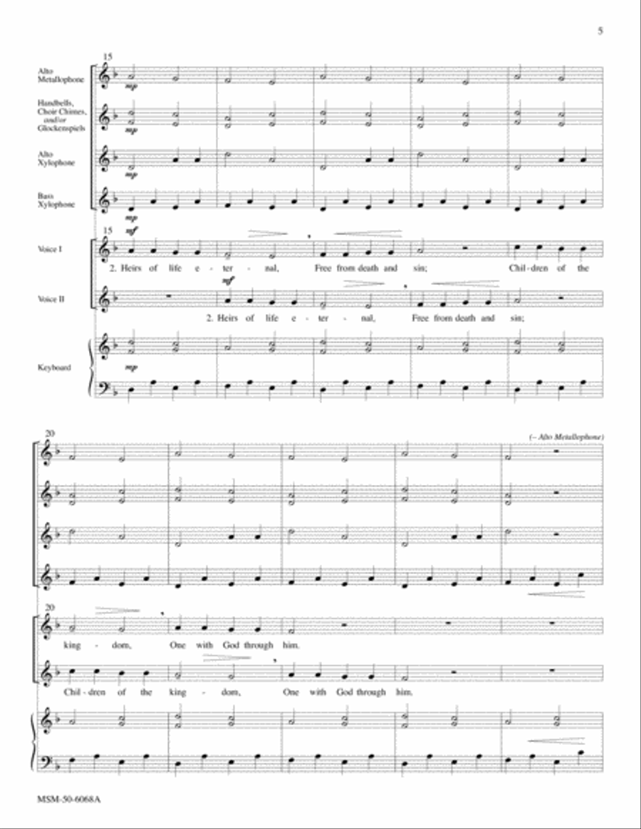 Glory Be to Jesus (Downloadable Full Score and Parts)