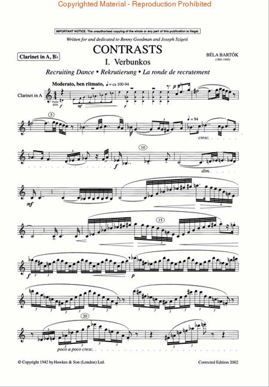 Contrasts Piano Trio scores gallery preview page 4