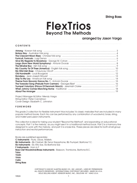 FlexTrios - Beyond The Methods (16 Pieces) - String Bass