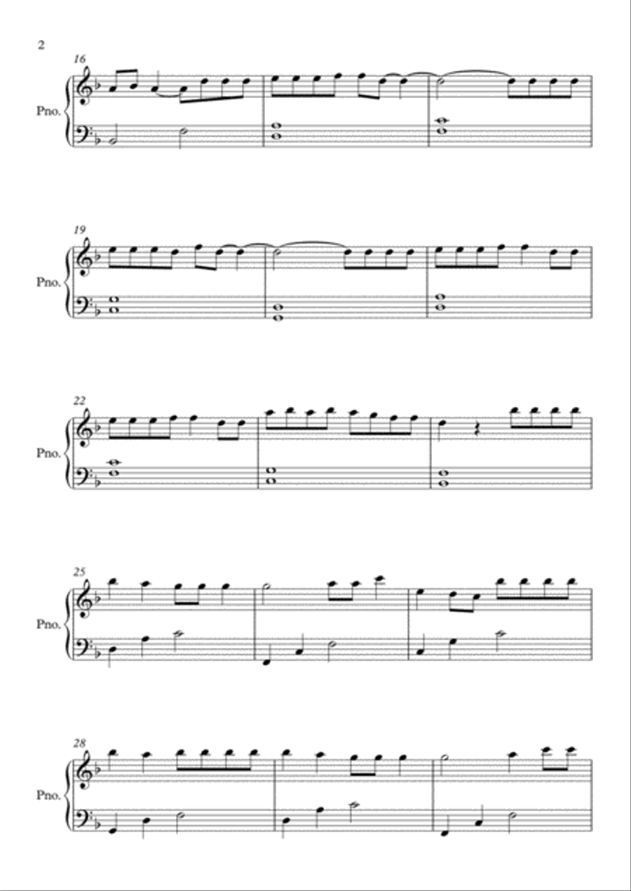 Without Me Easy Piano scores gallery preview page 2