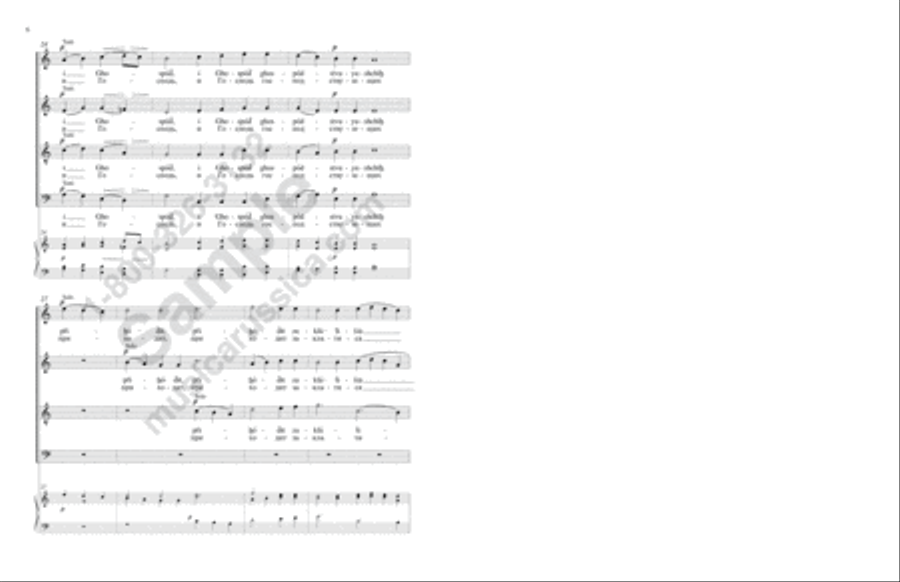 Let All Mortal Flesh Keep Silent 4-Part scores gallery preview page 5