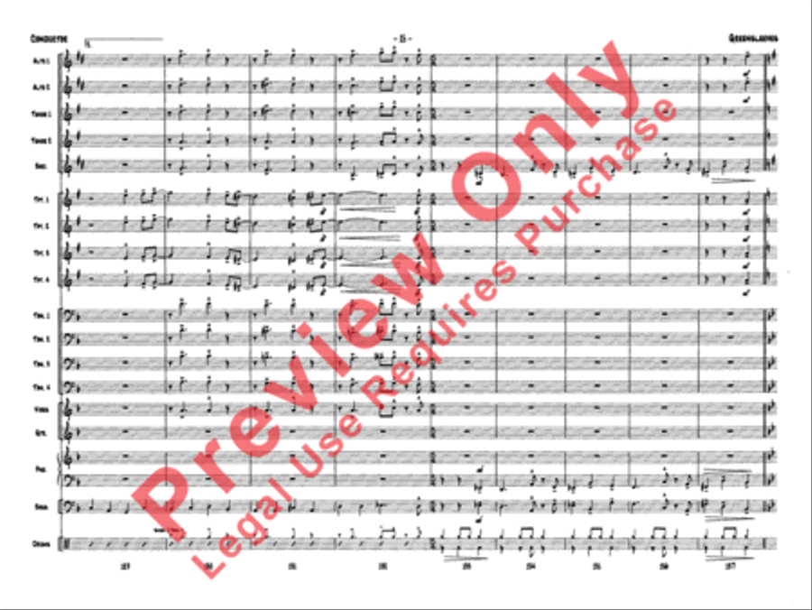 Greensleeves Jazz Ensemble scores gallery preview page 18