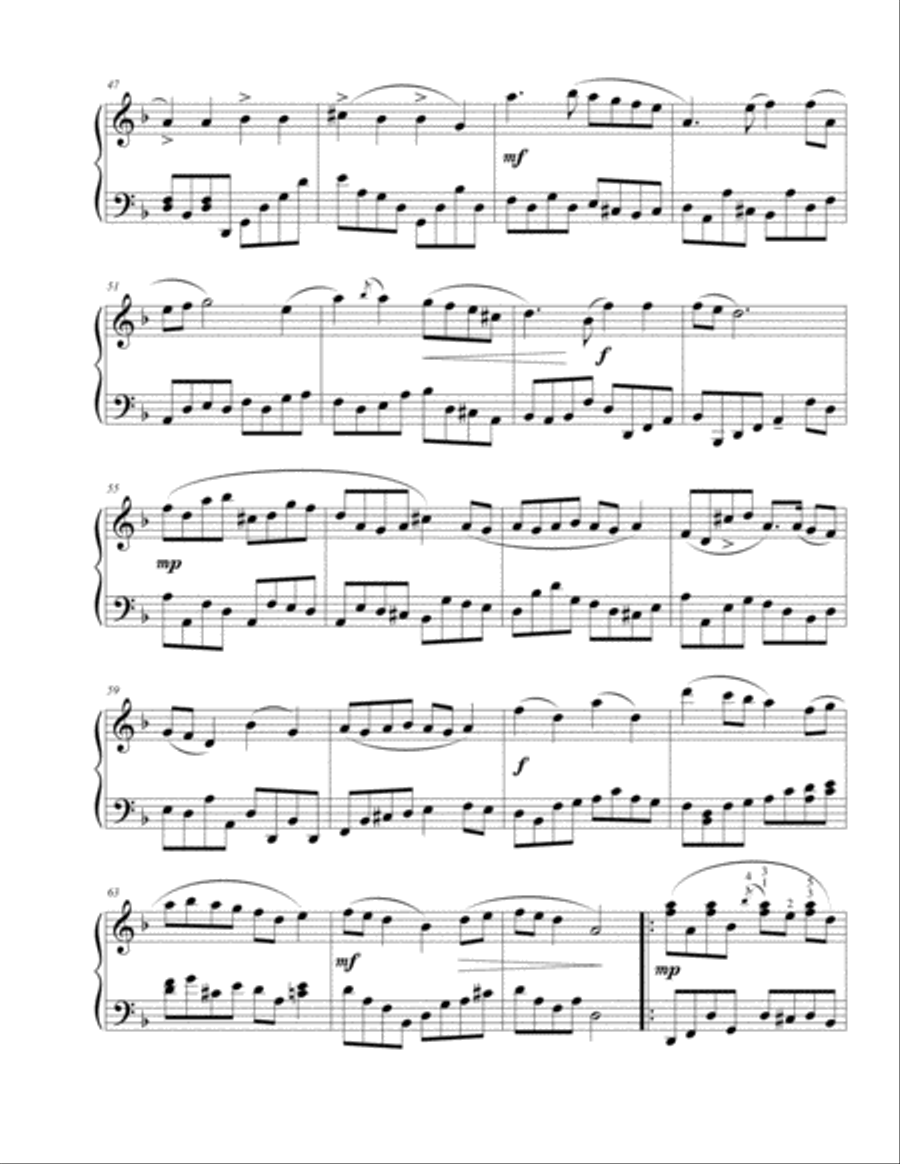 My Beloved Piano Solo scores gallery preview page 3