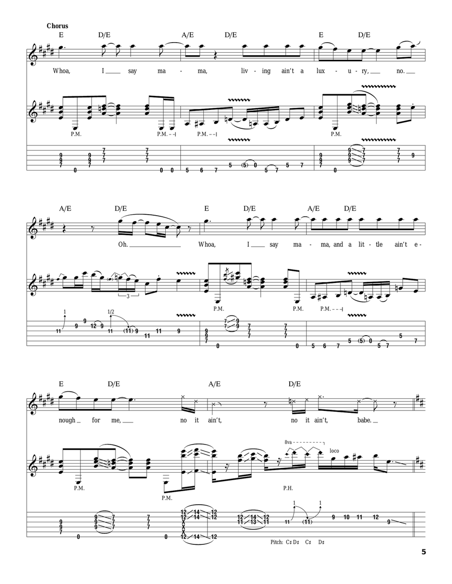 A Lil' Ain't Enough Acoustic Guitar scores gallery preview page 5