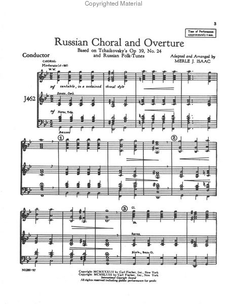 Russian Choral And Overture