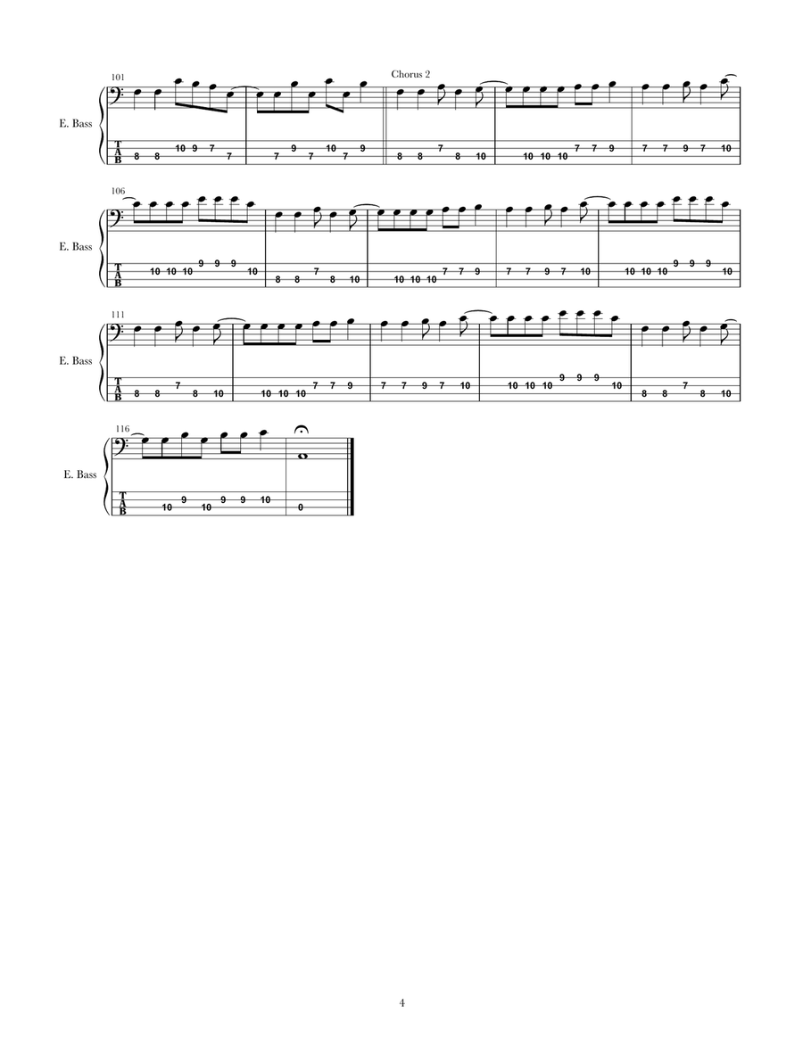 Lovesong Acoustic Guitar scores gallery preview page 4