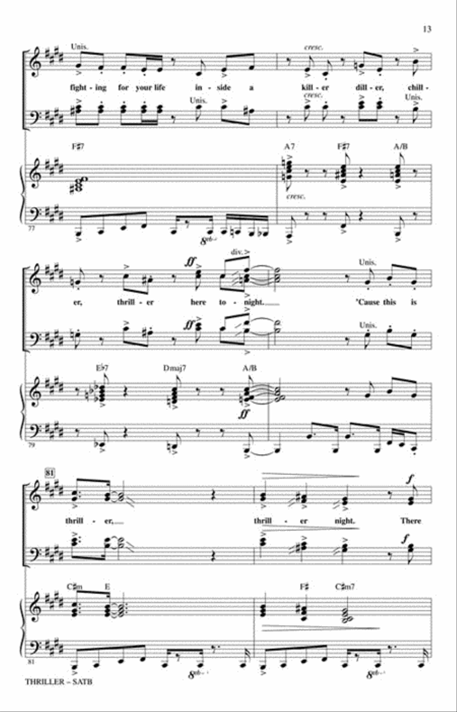 Thriller 4-Part scores gallery preview page 3