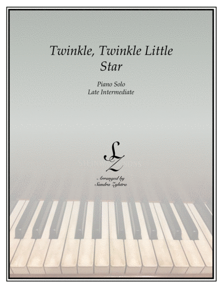 Twinkle, Twinkle Little Star (late intermediate piano solo) image number null
