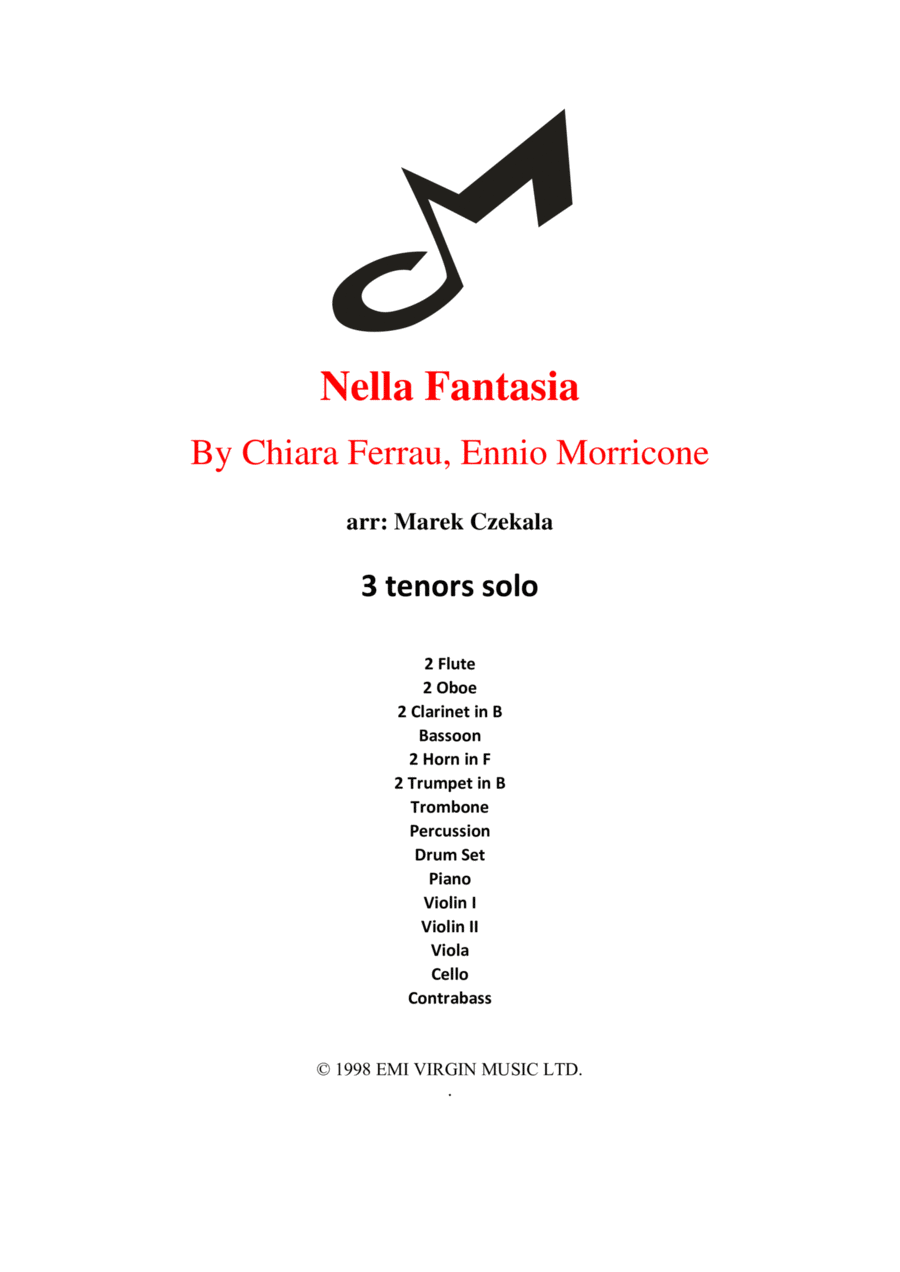 Nella Fantasia Full Orchestra scores gallery preview page 1