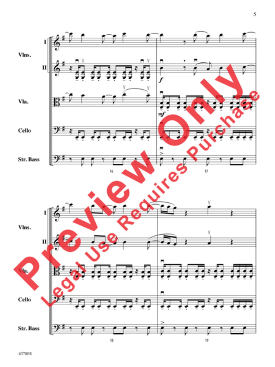 Bring Me to Life String Orchestra scores gallery preview page 6