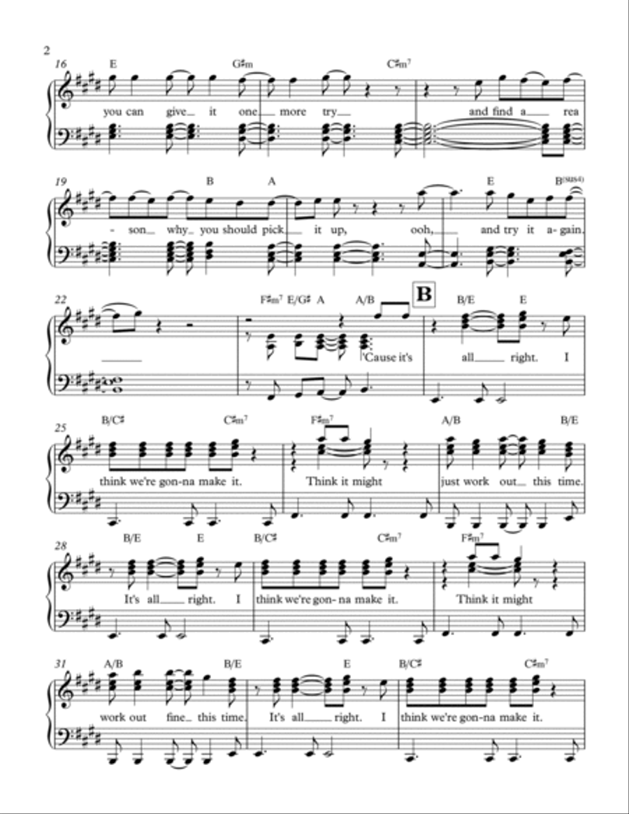 All Right Piano Solo scores gallery preview page 2