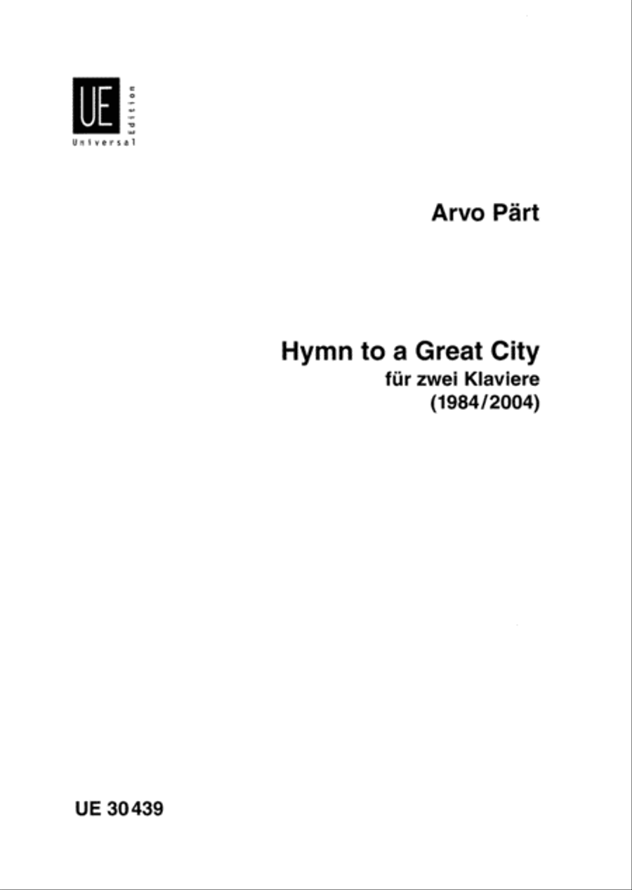 Hymn To A Great City Hymn To A Great City Chamber Music scores gallery preview page 1