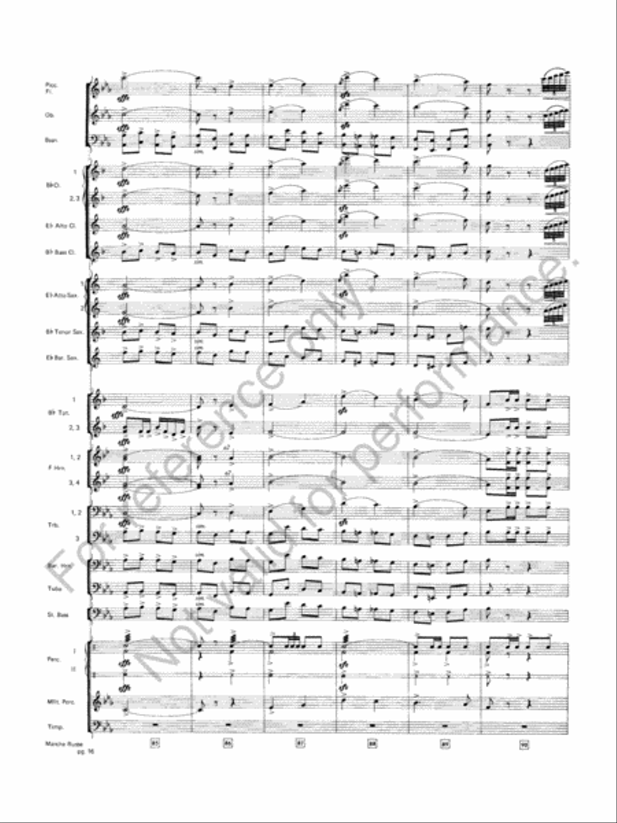 Marche Russe Marche Russe Concert Band scores gallery preview page 17
