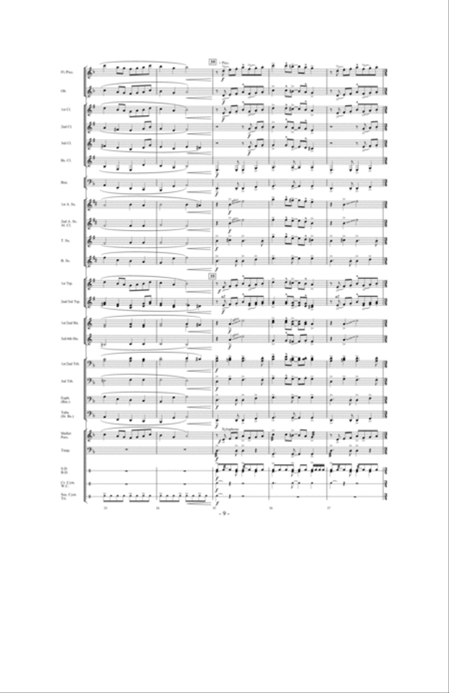 Canticle of the Saints Concert Band scores gallery preview page 8