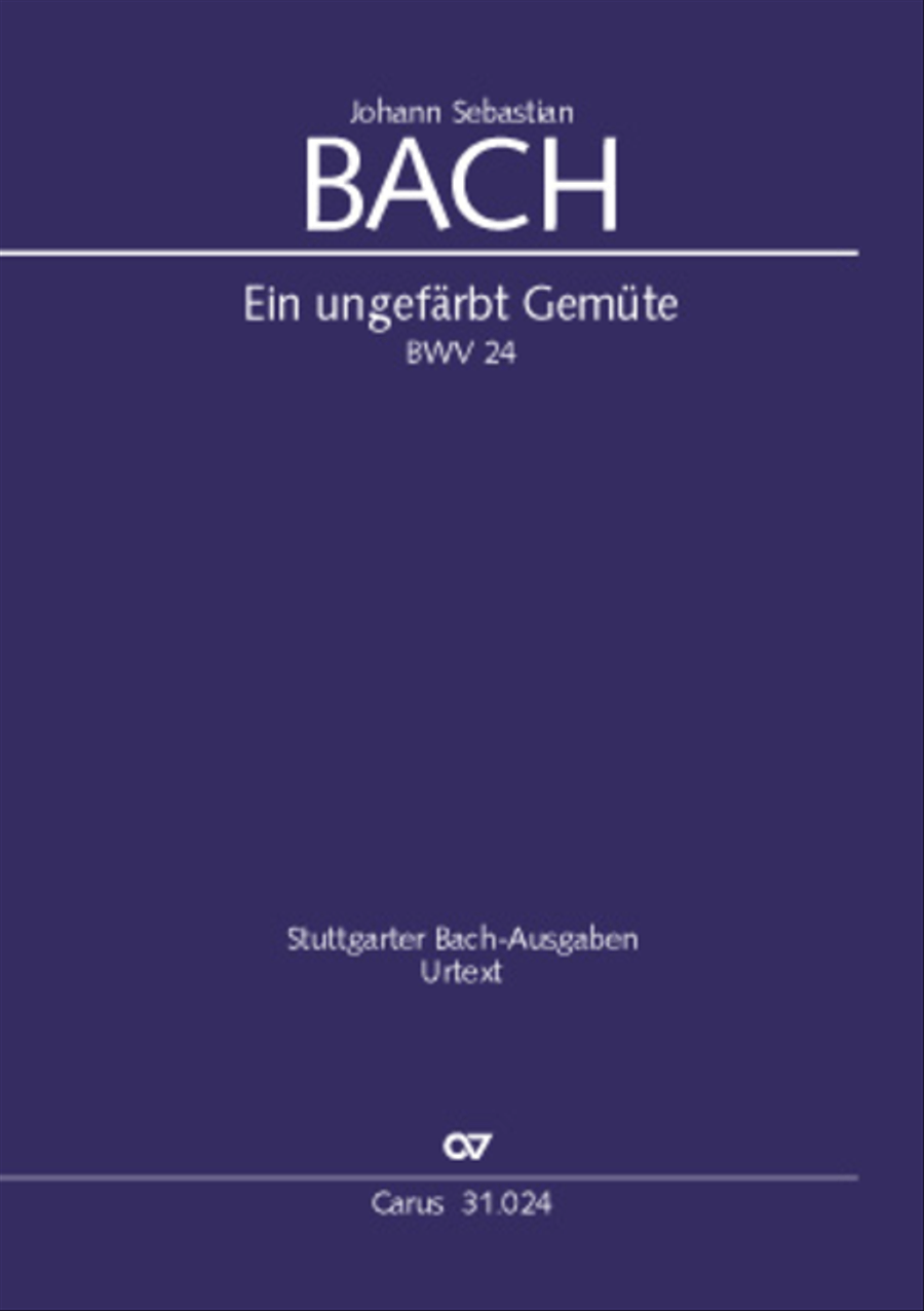 A conscience pure (Ein ungefarbt Gemute) 4-Part scores gallery preview page 1