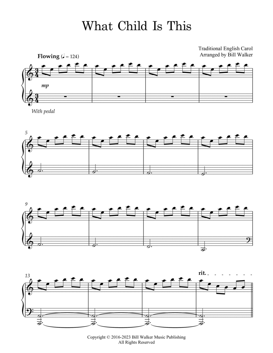 What Child Is This What Child Is This Piano Solo scores gallery preview page 1