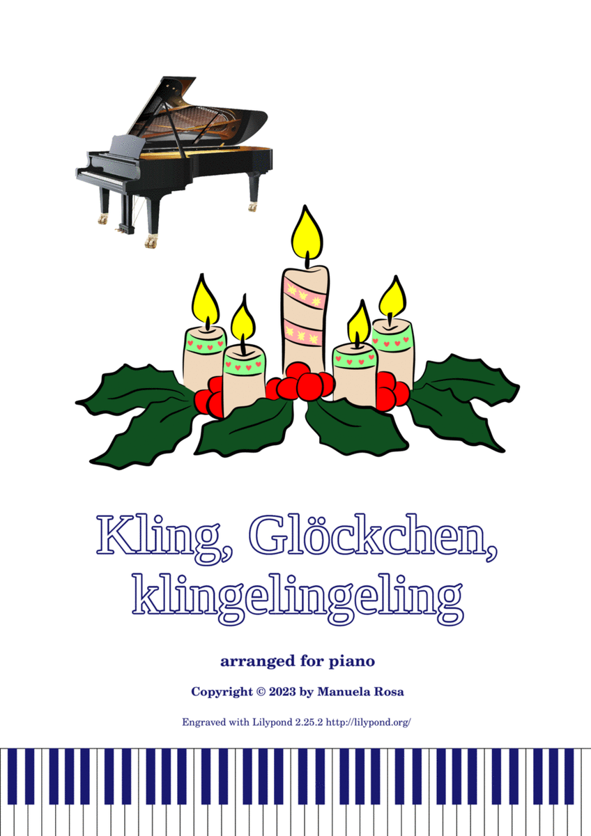 Kling, Glöckchen, klingelingeling with easy piano accompaniment image number null