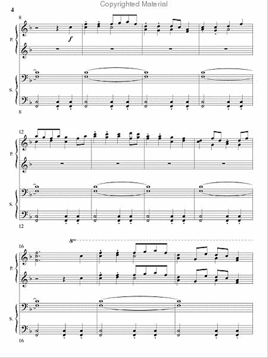 Crown Him Lord of All Piano Duet scores gallery preview page 3