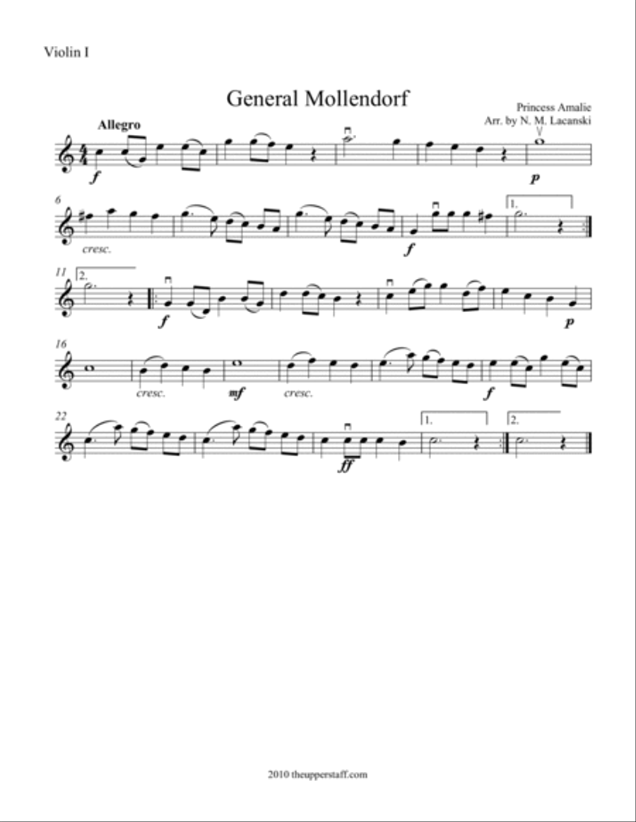 General Mollendorf String Quartet scores gallery preview page 4