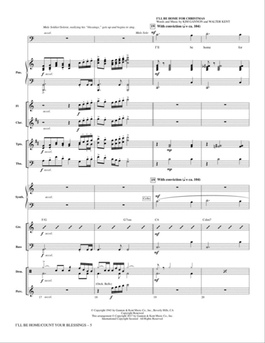 I'll Be Home for Christmas - Full Score Choir scores gallery preview page 5